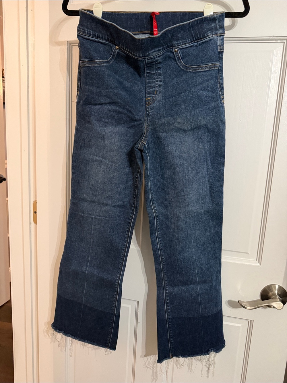 SPANX Dark Blue Straight Leg Denim Jeans